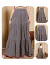 Blue Colour Printed Cotton Wholesale Western Wear Skirt In India BTM030
